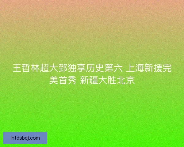 王哲林超大郅独享历史第六 上海新援完美首秀 新疆大胜北京