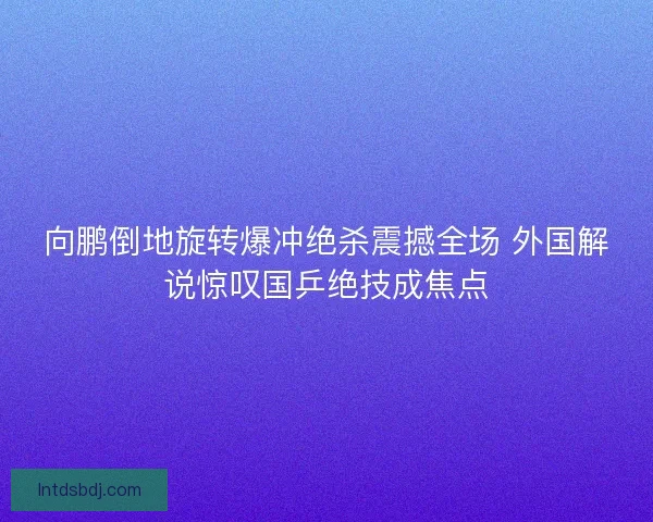 向鹏倒地旋转爆冲绝杀震撼全场 外国解说惊叹国乒绝技成焦点